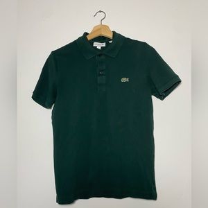 Green Lacoste Polo Slim Fit (Barely Worn)